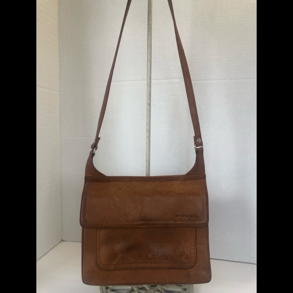 Fossil vintage shoulder bag with built-in wallet